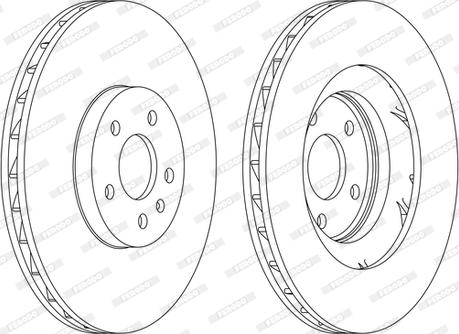 Ferodo DDF1665C-D - Тормозной диск autospares.lv