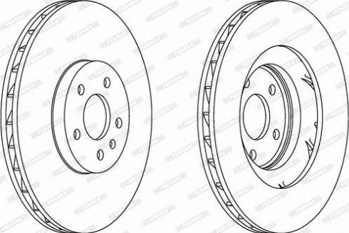 Ferodo DDF1665C - Тормозной диск autospares.lv