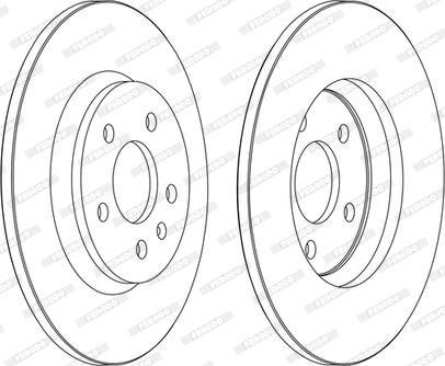 Ferodo DDF1666C-D - Тормозной диск autospares.lv