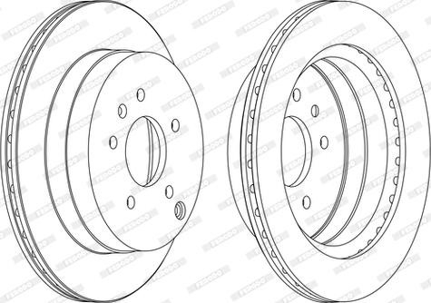 Ferodo DDF1660C-D - Тормозной диск autospares.lv