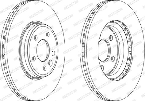 Ferodo DDF1663 - Тормозной диск autospares.lv