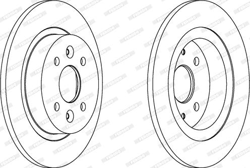 Ferodo DDF1600 - Тормозной диск autospares.lv