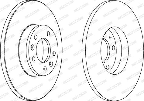 Ferodo DDF1602C - Тормозной диск autospares.lv