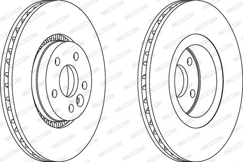 Ferodo DDF1607 - Тормозной диск autospares.lv