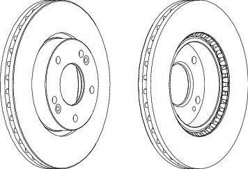 Ferodo DDF1619-1 - Тормозной диск autospares.lv