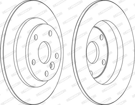 Ferodo DDF1616C-D - Тормозной диск autospares.lv