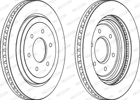 Ferodo DDF1611 - Тормозной диск autospares.lv