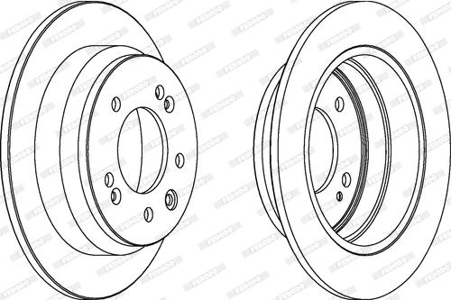 Ferodo DDF1618C - Тормозной диск autospares.lv