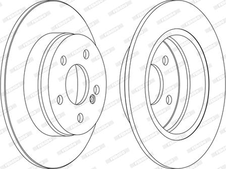 Ferodo DDF1689C-1-D - Тормозной диск autospares.lv