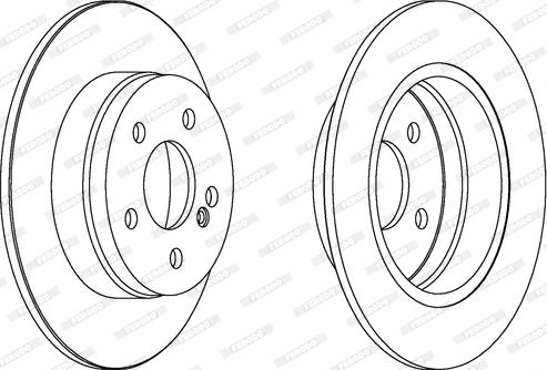 Ferodo DDF1689C - Тормозной диск autospares.lv