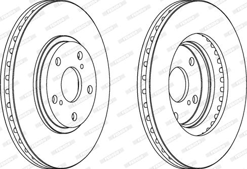 Ferodo DDF1684 - Тормозной диск autospares.lv