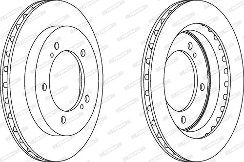 Ferodo DDF1687 - Тормозной диск autospares.lv