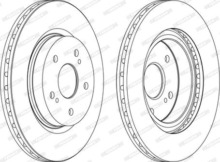 Ferodo DDF1635C - Тормозной диск autospares.lv