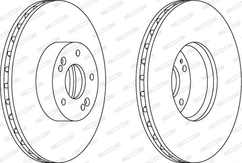 Ferodo DDF163-1 - Тормозной диск autospares.lv