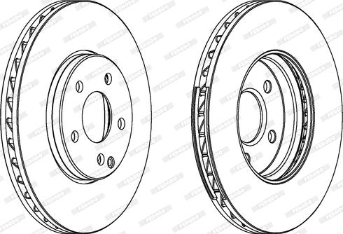 Ferodo DDF1638C - Тормозной диск autospares.lv