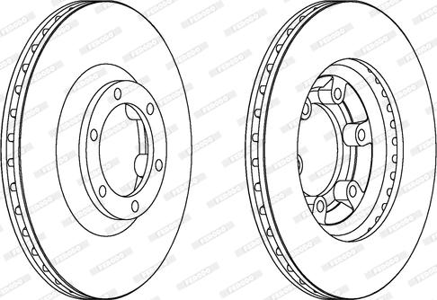 Ferodo DDF1633 - Тормозной диск autospares.lv