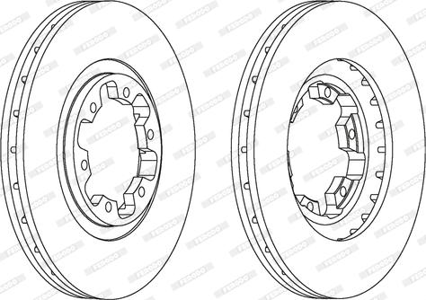 Ferodo DDF1626 - Тормозной диск autospares.lv