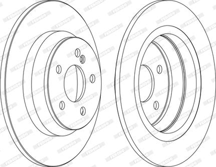 Ferodo DDF1675C - Тормозной диск autospares.lv