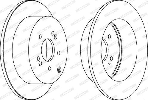 Ferodo DDF1671 - Тормозной диск autospares.lv