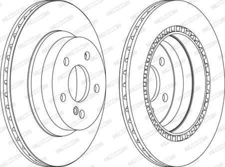 Ferodo DDF1672C-1-D - Тормозной диск autospares.lv