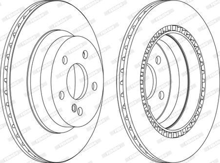 Ferodo DDF1672C - Тормозной диск autospares.lv