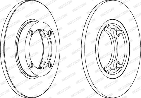 Ferodo DDF1098 - Тормозной диск autospares.lv