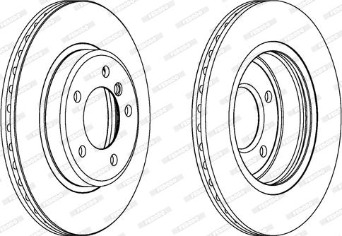 Ferodo DDF1066C - Тормозной диск autospares.lv