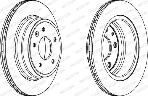 Ferodo DDF1004 - Тормозной диск autospares.lv