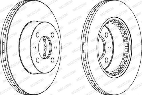 Ferodo DDF1006 - Тормозной диск autospares.lv