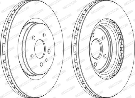 Ferodo DDF1001C - Тормозной диск autospares.lv