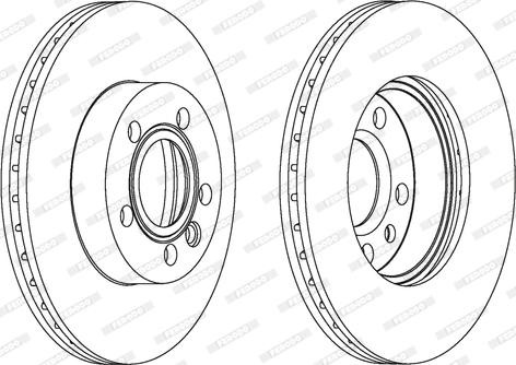 Ferodo DDF1010 - Тормозной диск autospares.lv