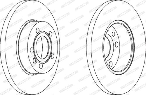 Ferodo DDF1011C - Тормозной диск autospares.lv