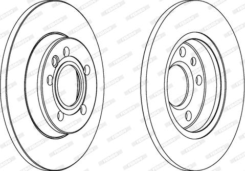 Ferodo DDF1012 - Тормозной диск autospares.lv