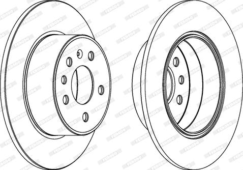 Ferodo DDF1083 - Тормозной диск autospares.lv