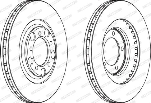 Ferodo DDF1070 - Тормозной диск autospares.lv