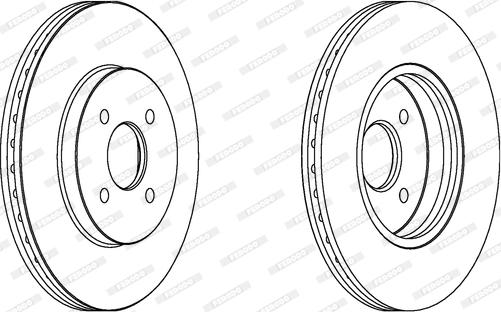 Ferodo DDF1195 - Тормозной диск autospares.lv