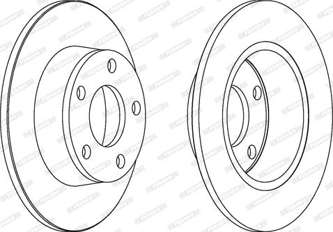 Ferodo DDF1190 - Тормозной диск autospares.lv