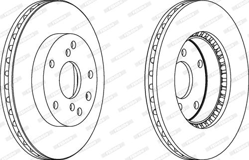 Ferodo DDF1192 - Тормозной диск autospares.lv