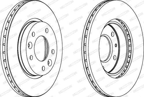 Ferodo DDF1146 - Тормозной диск autospares.lv