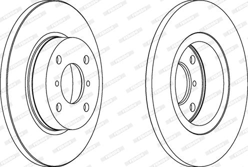 Ferodo DDF1148 - Тормозной диск autospares.lv