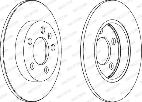 Ferodo DDF1155C - Тормозной диск autospares.lv