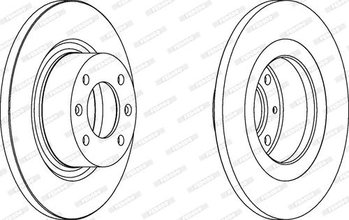 Ferodo DDF1157C - Тормозной диск autospares.lv