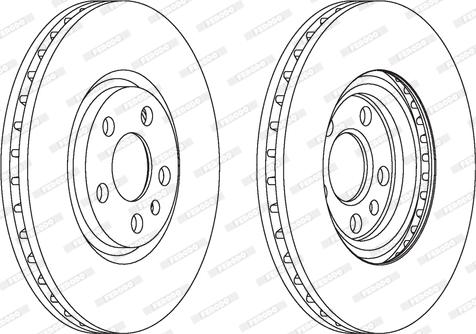 Ferodo DDF1165 - Тормозной диск autospares.lv