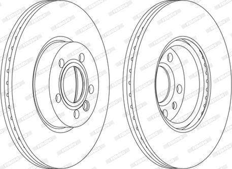 Ferodo DDF1160C - Тормозной диск autospares.lv