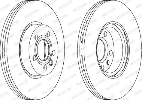 Ferodo DDF1160 - Тормозной диск autospares.lv