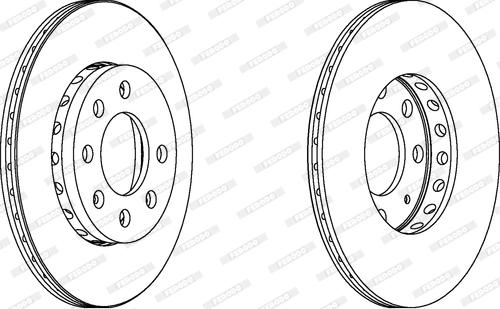 Ferodo DDF116-1 - Тормозной диск autospares.lv