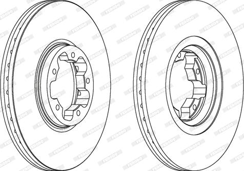 Ferodo DDF1113 - Тормозной диск autospares.lv