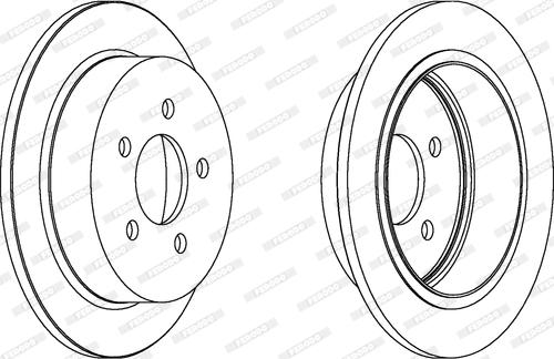 Ferodo DDF1186 - Тормозной диск autospares.lv