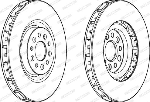 Ferodo DDF1180 - Тормозной диск autospares.lv