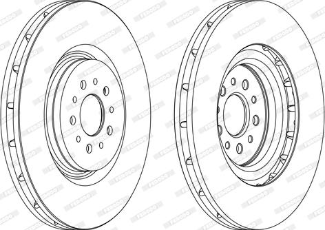 Ferodo DDF1183 - Тормозной диск autospares.lv